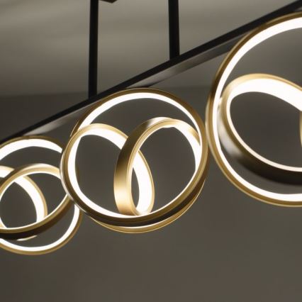 JUST LIGHT. 6245-18 - LED Zatemnitveni lestenec LOOP 3xLED/11W/230V 2700-5000K + Daljinski upravljalnik