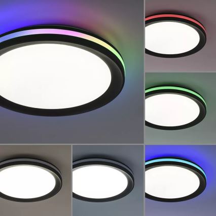 JUST LIGHT. 7509018 - LED RGBW Zatemnitvena stropna svetilka GANGES LED/24W/230V 2700-5000K + Daljinski upravljalnik