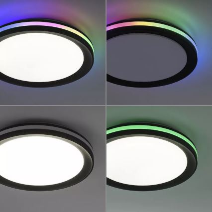 JUST LIGHT. 7509018 - LED RGBW Zatemnitvena stropna svetilka GANGES LED/24W/230V 2700-5000K + Daljinski upravljalnik