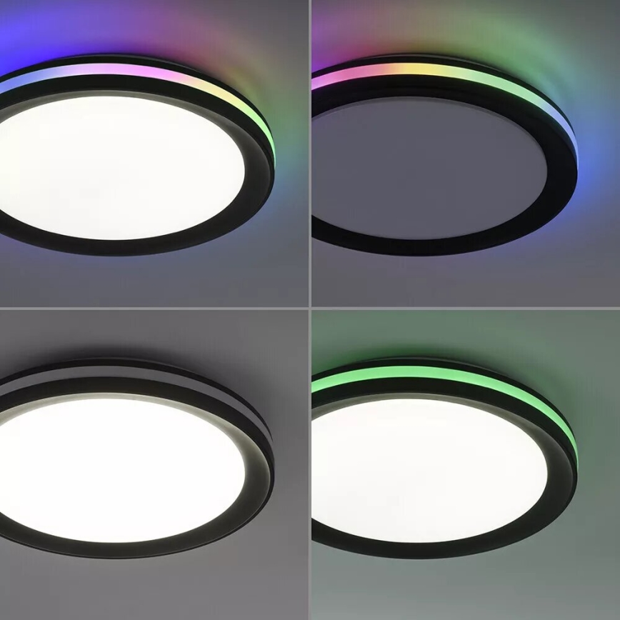 JUST LIGHT. 7509018 - LED RGBW Zatemnitvena stropna svetilka GANGES LED/24W/230V 2700-5000K + Daljinski upravljalnik