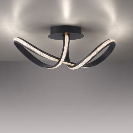 JUST LIGHT. 8475-18 - LED Zatemnitveni lestenec BRILLA LED/29W/230V črna