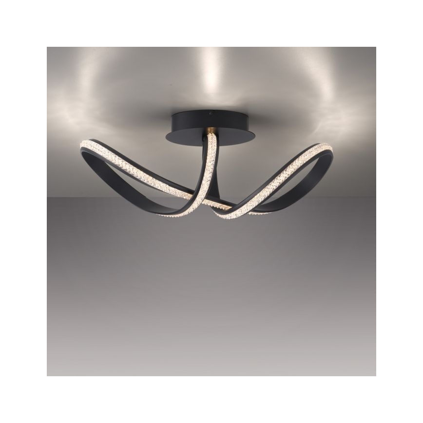 JUST LIGHT. 8475-18 - LED Zatemnitveni lestenec BRILLA LED/29W/230V črna