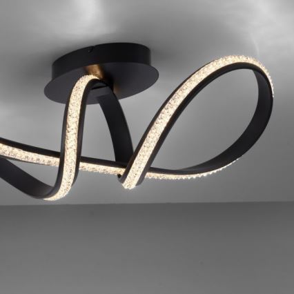 JUST LIGHT. 8475-18 - LED Zatemnitveni lestenec BRILLA LED/29W/230V črna