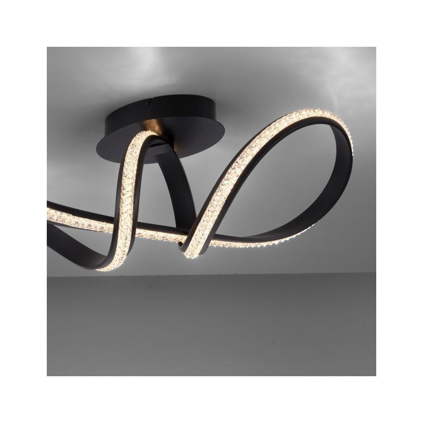 JUST LIGHT. 8475-18 - LED Zatemnitveni lestenec BRILLA LED/29W/230V črna