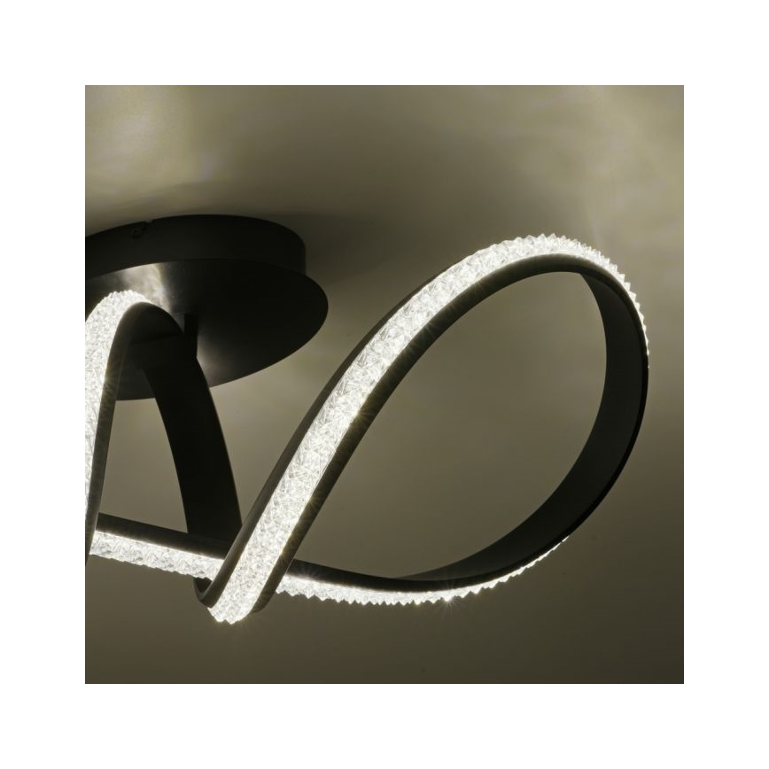 JUST LIGHT. 8475-18 - LED Zatemnitveni lestenec BRILLA LED/29W/230V črna