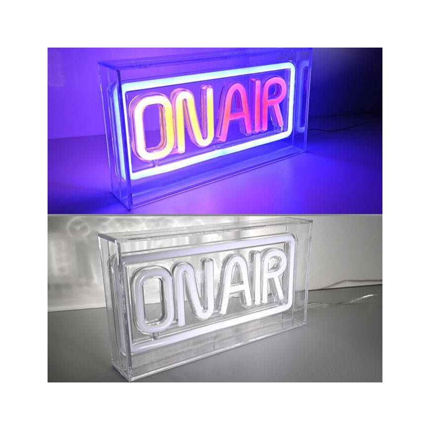 JUST LIGHT. 85013-70 - LED Neonska namizna dekoracija NEON LED/4W/5V On Air