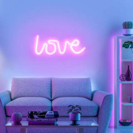 JUST LIGHT. 85021-87 - LED Neonska stenska dekoracija NEON LED/6,5W/5V Love