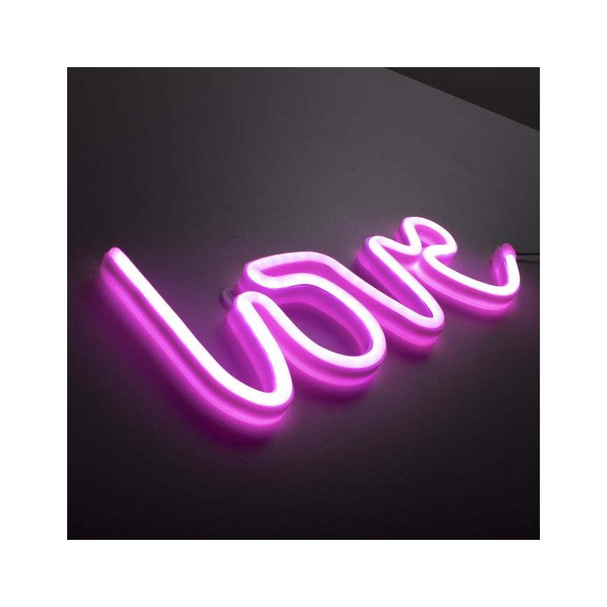 JUST LIGHT. 85021-87 - LED Neonska stenska dekoracija NEON LED/6,5W/5V Love