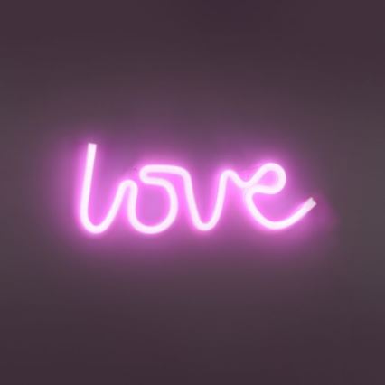 JUST LIGHT. 85021-87 - LED Neonska stenska dekoracija NEON LED/6,5W/5V Love