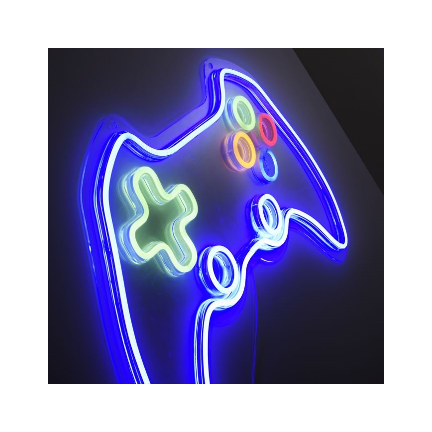 JUST LIGHT. 85022-70 - LED Neonska stenska dekoracija NEON 1xLED/6,5W/5V gamer