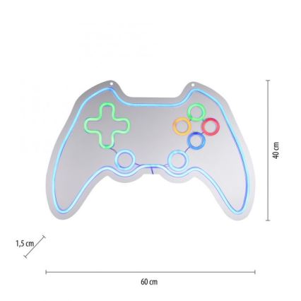 JUST LIGHT. 85022-70 - LED neonska stenska dekoracija NEON LED/6,5W/5V za gamerje
