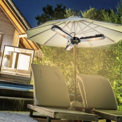 JUST LIGHT. 99513-18 - Zunanji grelec GLOW 3x650W/1300W/2000W/230V IP34