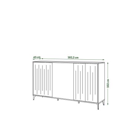 Kabinet RONJA taupe/črna