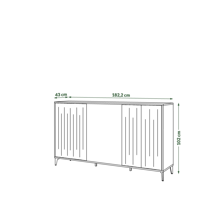 Kabinet RONJA taupe/črna