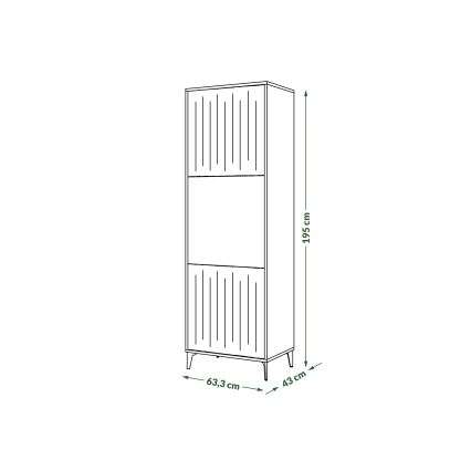 Kabinet RONJA taupe/črna