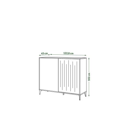 Kabinet RONJA taupe/črna