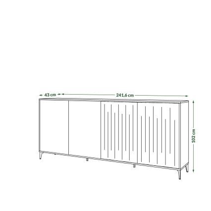 Kabinet RONJA taupe/črna