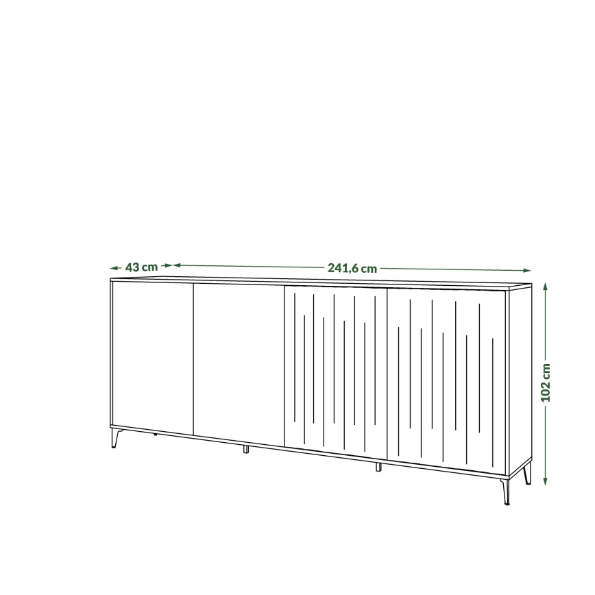 Kabinet RONJA taupe/črna