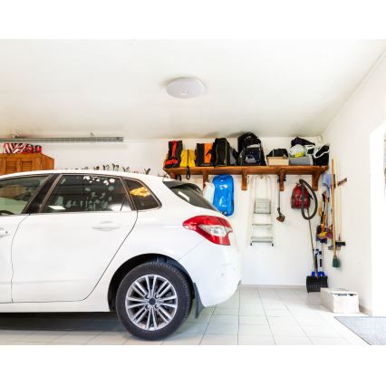 LED stropna svetilka s senzorjem gibanja in senzorjem mraka FOGLER LED/12W/230V, premer 28 cm