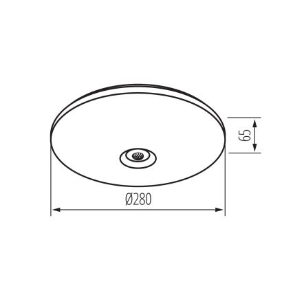 LED stropna svetilka s senzorjem gibanja in senzorjem mraka FOGLER LED/12W/230V, premer 28 cm