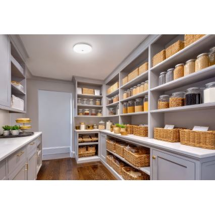 LED stropna svetilka s senzorjema gibanja in mraka FOGLER LED/17W/230V premer 33 cm