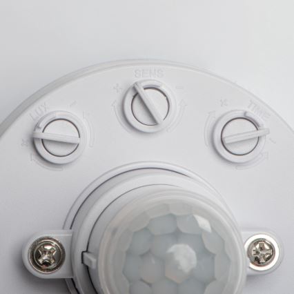 LED stropna svetilka s senzorjema gibanja in mraka FOGLER LED/17W/230V premer 33 cm