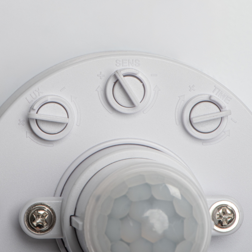 LED stropna svetilka s senzorjema gibanja in mraka FOGLER LED/17W/230V premer 33 cm