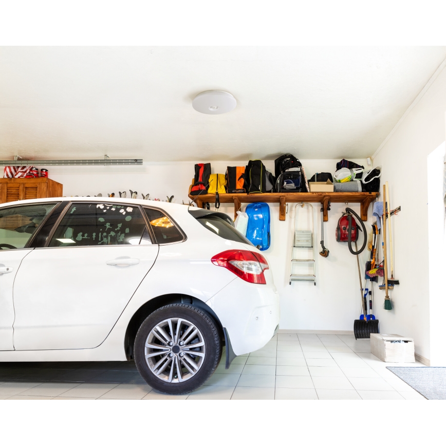 LED stropna svetilka s senzorjem gibanja in mraka FOGLER LED/24W/230V, premer 38 cm