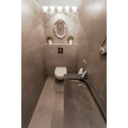 LED Zunanja vgradna svetilka IMBER LED/1W/12V 3000K pr. 3 cm 40 lm IP65 srebrna