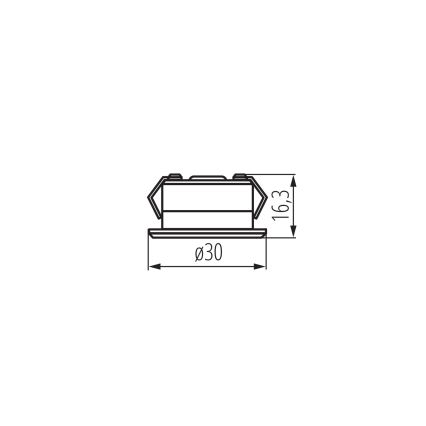 LED Zunanja vgradna svetilka IMBER LED/1W/12V 3000K pr. 3 cm 40 lm IP65 bela