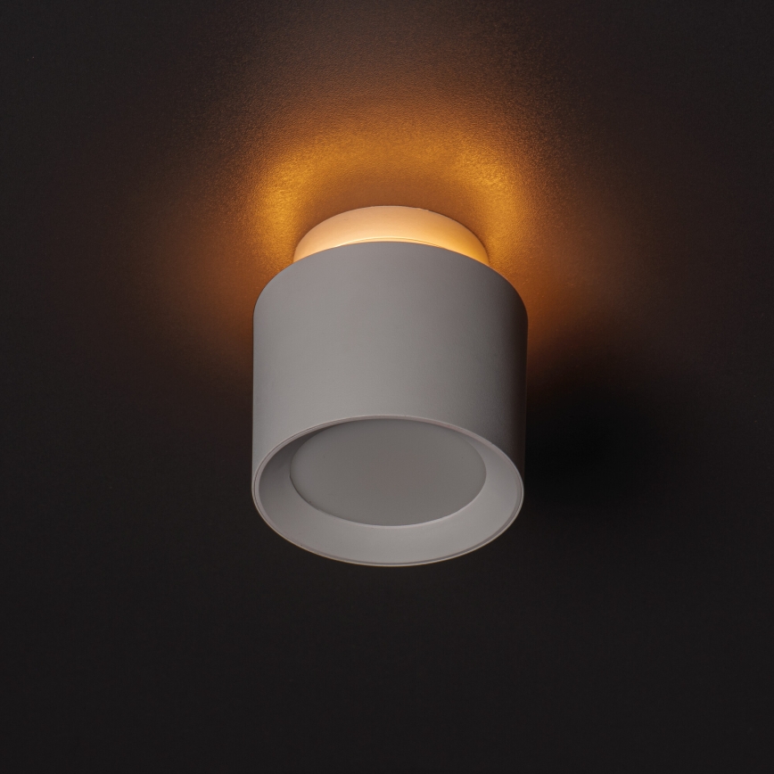 LED točkovno svetilo SONOR LED/6W/230V 3000/4000/5700K + LED/1,5W 2200K, premer 9 cm, belo