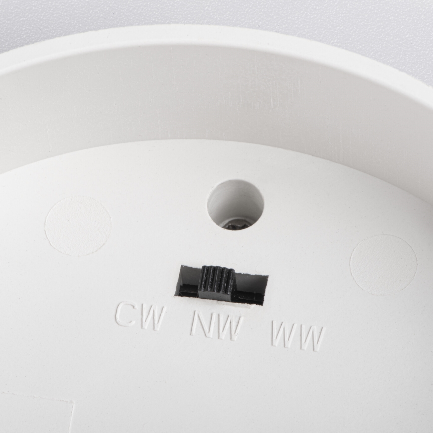LED točkovno svetilo SONOR LED/6W/230V 3000/4000/5700K + LED/1,5W 2200K, premer 9 cm, belo