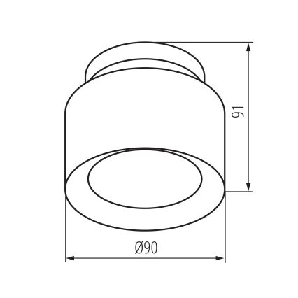 LED točkovno svetilo SONOR LED/6W/230V 3000/4000/5700K + LED/1,5W 2200K, premer 9 cm, belo