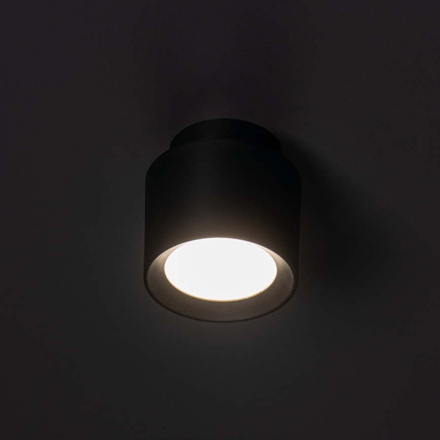 LED spot svetilka SONOR LED/6W/230V 3000/4000/5700K + LED/1,5W 2200K, premer 9 cm, črna