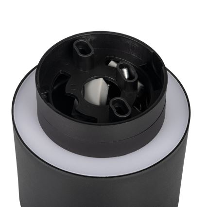 LED spot svetilka SONOR LED/6W/230V 3000/4000/5700K + LED/1,5W 2200K, premer 9 cm, črna