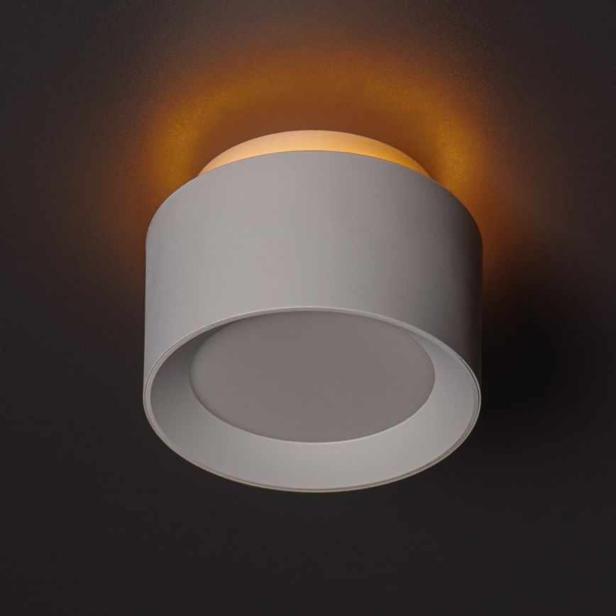 LED točkovna svetilka SONOR LED/12W/230V 3000/4000/5700K + LED/1,5W 2200K, Ø 14 cm, bela