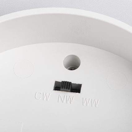 LED točkovna svetilka SONOR LED/12W/230V 3000/4000/5700K + LED/1,5W 2200K, Ø 14 cm, bela