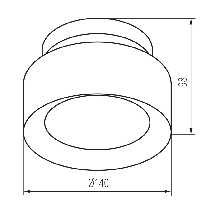 LED točkovna svetilka SONOR LED/12W/230V 3000/4000/5700K + LED/1,5W 2200K, Ø 14 cm, bela