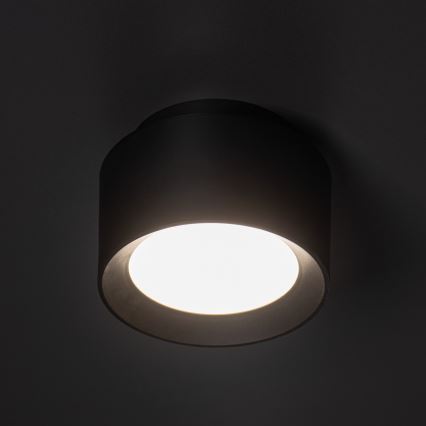 LED točkovno svetilo SONOR LED/12W/230V 3000/4000/5700K + LED/1,5W 2200K, premer 14 cm, črna