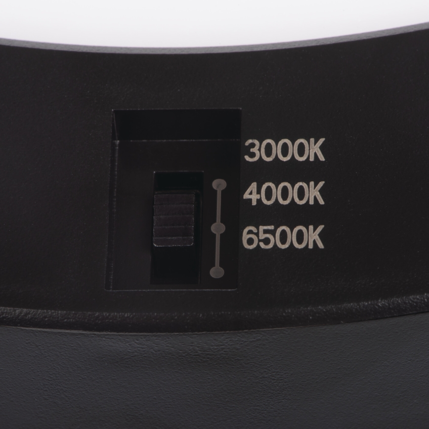 LED Stropna/Vgradna svetilka s senzorjem gibanja 2v1 ERGA LED/17W/230V 3000/4000/6500K črna