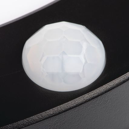 LED Stropna/Vgradna svetilka s senzorjem gibanja 2v1 ERGA LED/17W/230V 3000/4000/6500K črna