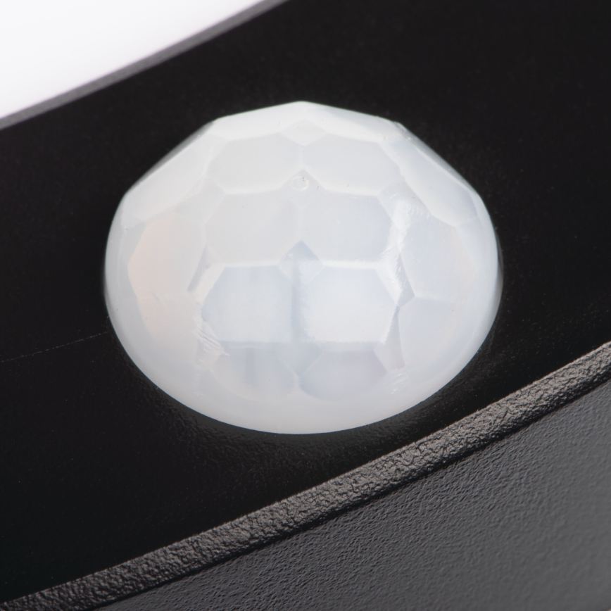 LED Stropna/Vgradna svetilka s senzorjem gibanja 2v1 ERGA LED/17W/230V 3000/4000/6500K črna
