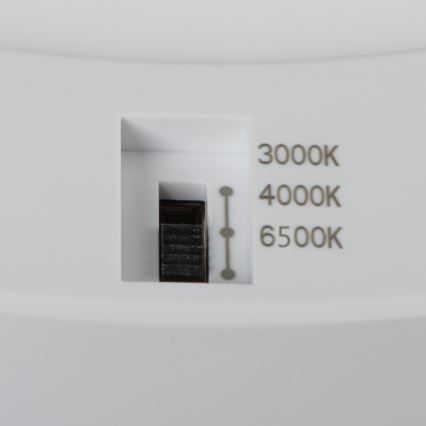 LED Stropna/Vgradna svetilka s senzorjem gibanja 2v1 ERGA LED/17W/230V 3000/4000/6500K bela