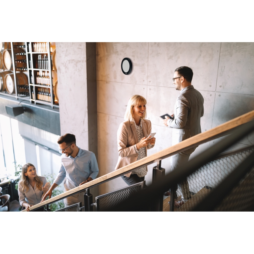 LED stropna/vgradna svetilka 2v1 ERGA LED/17W/230V 3000/4000/6500K črna