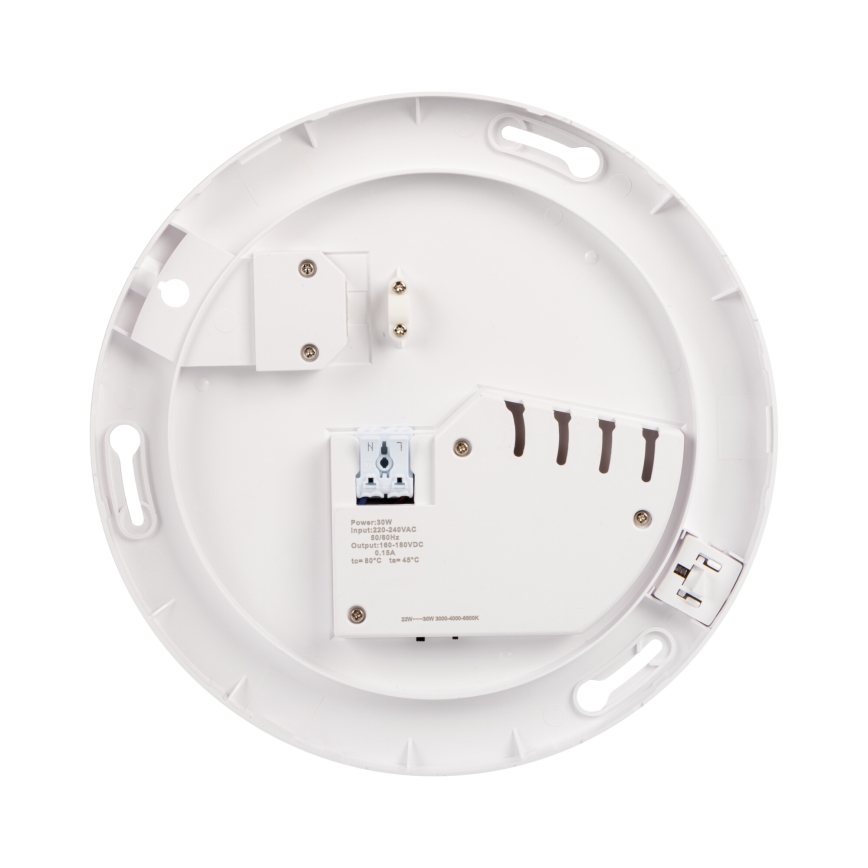 LED stropna svetilka VARSO LED/22/30W/230V 3000/4000/6500K, premer 33 cm, IP54