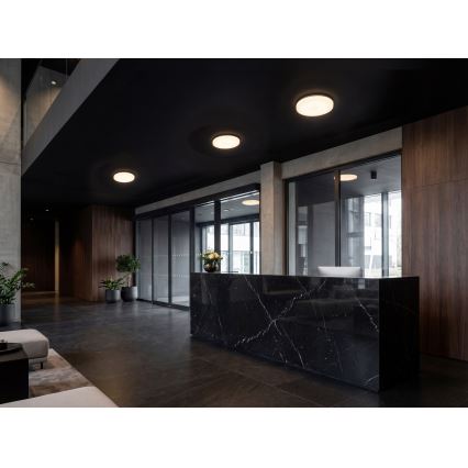 LED stropna svetilka z senzorjem gibanja in mraka VARSO LED/22/30W/230V 3000/4000/6500K, premer 33 cm, IP54