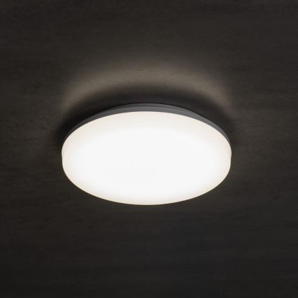 LED stropna svetilka z senzorjem gibanja in mraka VARSO LED/22/30W/230V 3000/4000/6500K, premer 33 cm, IP54