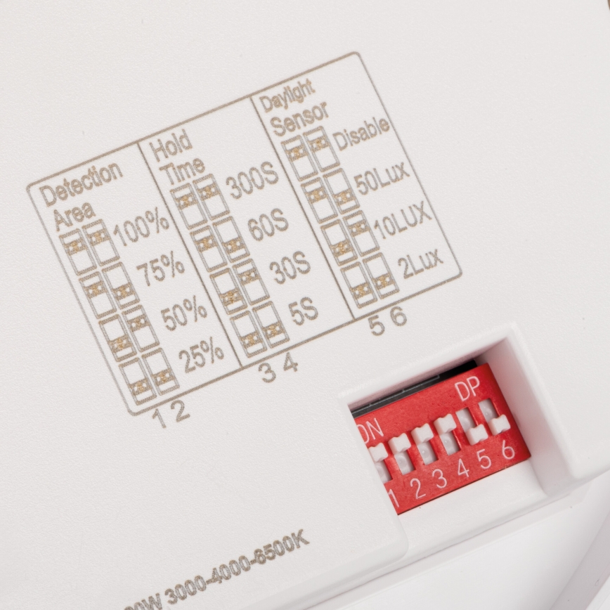 LED stropna svetilka z senzorjem gibanja in mraka VARSO LED/22/30W/230V 3000/4000/6500K, premer 33 cm, IP54