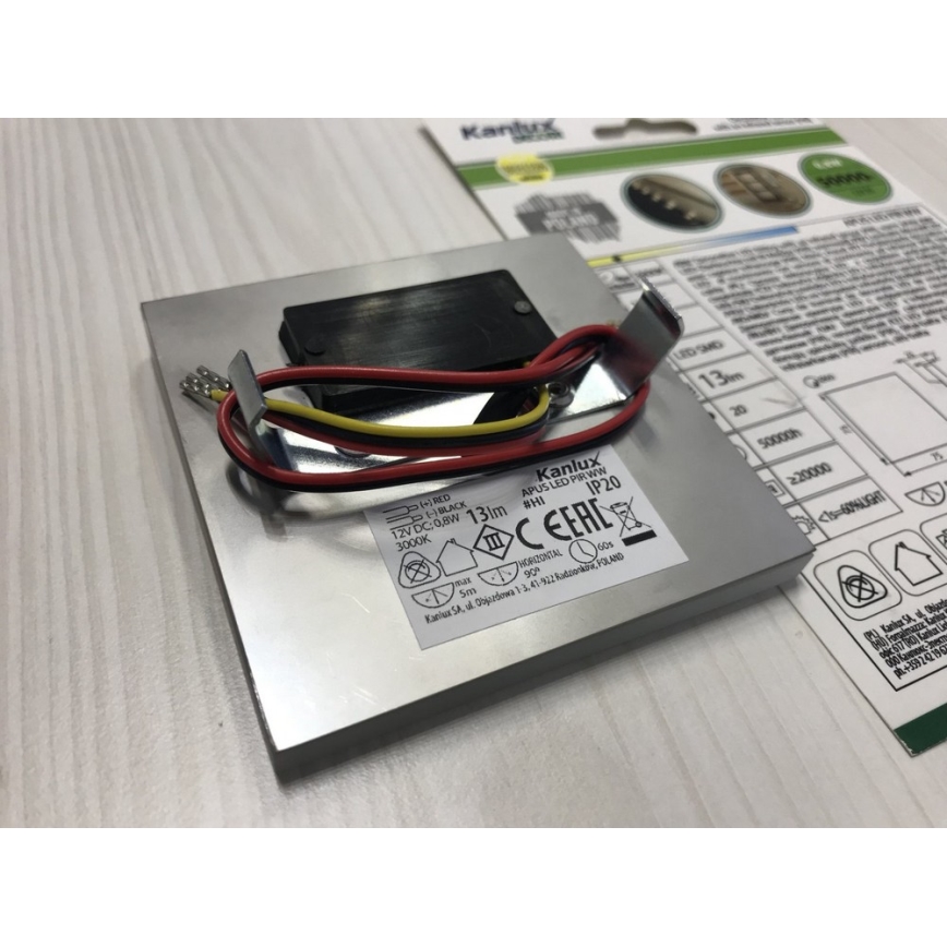 LED Stopniščna svetilka APUS s senzorjem LED/0,8W/12V 3000K