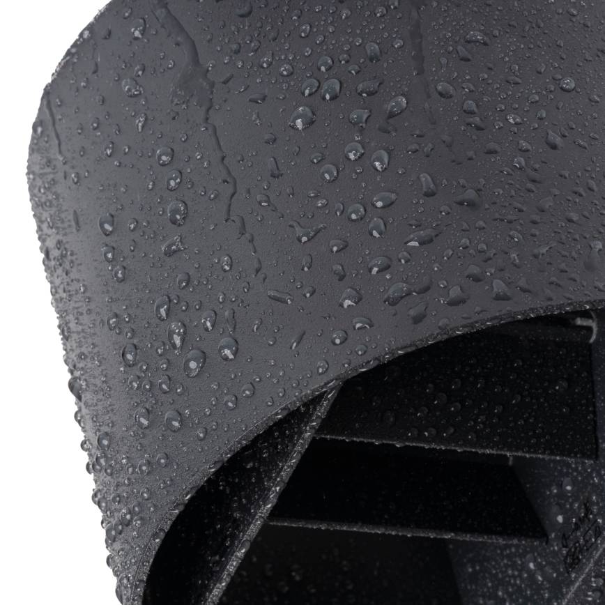 LED zunanja stenska svetilka s senzorjem gibanja in senzorjem mraka REKA LED/7W/230V IP54 antracit okrogla